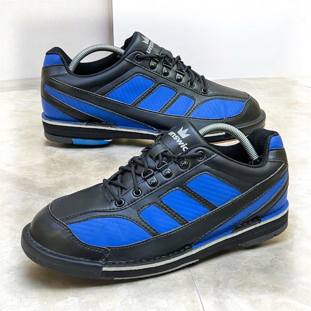 Brunswick Phantom Bowling Shoes Mens 9.5 Black/Royal Blue Left Hand 58594118095